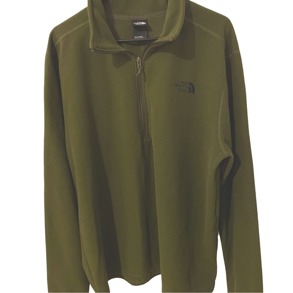 The North Face Other - The North Face Men’s 3-Quarter Zip Fleece Pullover in Army Green
